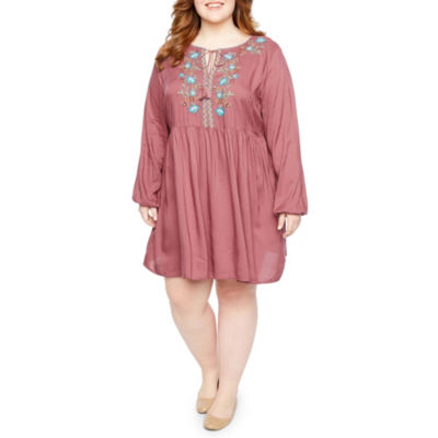 long sleeve peasant dress