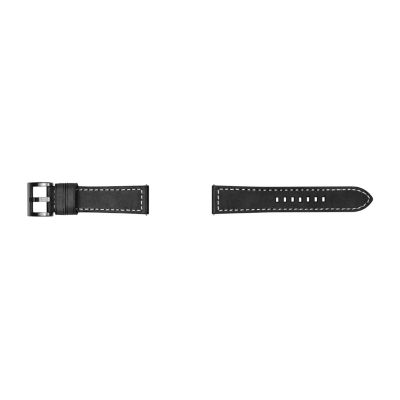 Samsung Galaxy 46mm Compatible Mens Black Leather Watch Band Gp-R765breeeaa