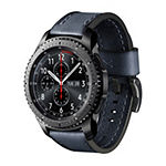Samsung Galaxy 46mm Compatible Mens Blue Leather Watch Band Gp-R765breeaac