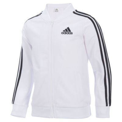 youth white adidas hoodie