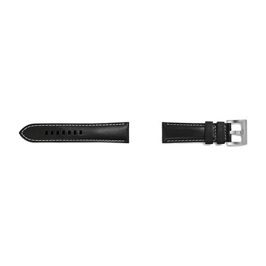 Samsung Galaxy 46mm Compatible Mens Black Leather Watch Band Gp-R770breebaa