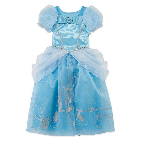 Disney Collection Cinderella Girls Costume, 7-8 , Blue