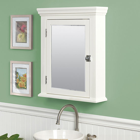 Zenna Home Mirrored Medicine Cabinet Color White Jcpenney
