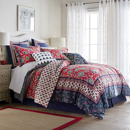 Jcpenney Home Antibes 4 Pc Comforter Set Color Multi Jcpenney
