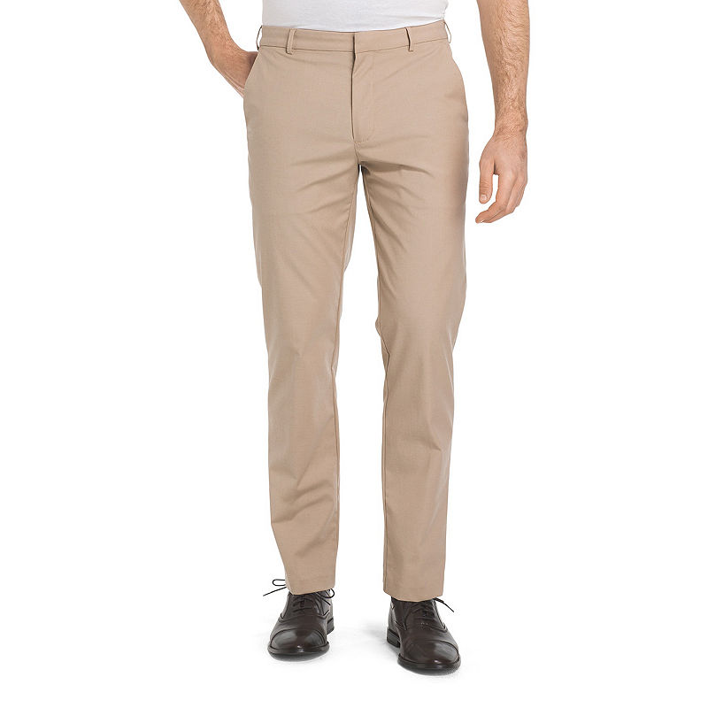 UPC 767672197444 product image for Van Heusen Flex Oxford Chino Straight Fit Flat Front Pants | upcitemdb.com