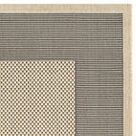 Safavieh Courtyard Collection Trina Bordered Indoor/Outdoor Square Area Rug