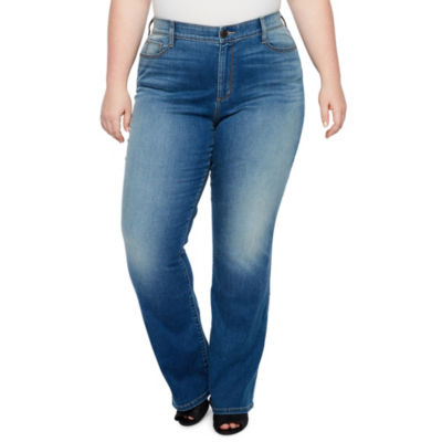 jcpenney curvy bootcut jeans