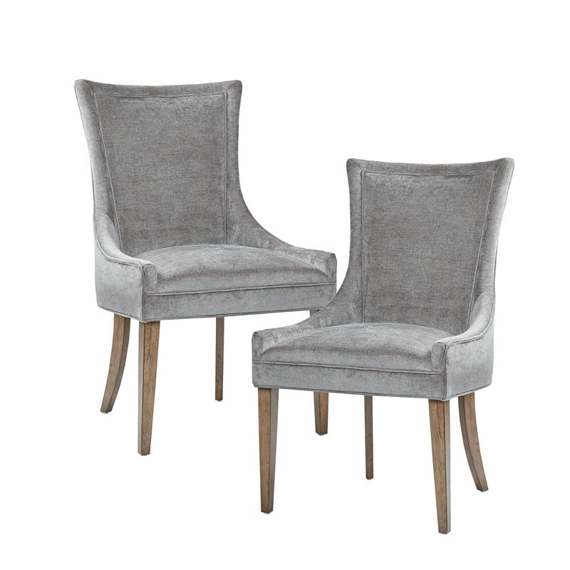 Set of 2 Ultra Dining Side Chair Dark Gray