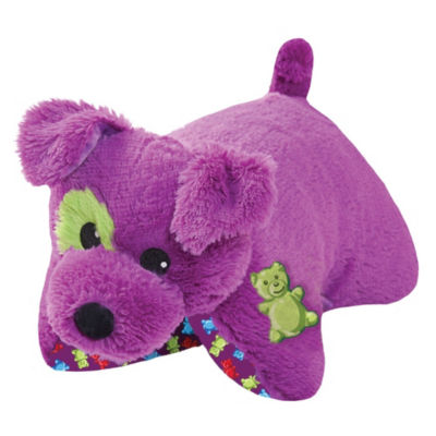 purple puppy stuffed animal