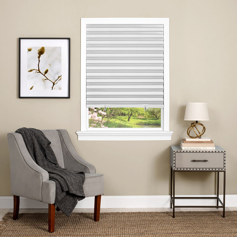 1-2-3 Window Cut-to-Width Room Darkening Cordless Pleated Shades