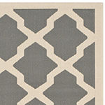 Safavieh Courtyard Collection Bailey Geometric Indoor/Outdoor Square Area Rug