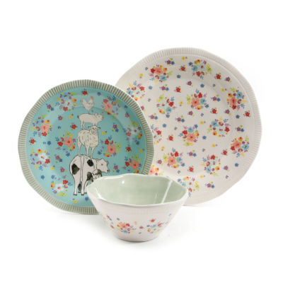 Urban Farmhouse Ceramic Decorative Mini Plates Set Of 4