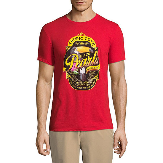 Island Shores Mens Crew Neck Short Sleeve Graphic T-Shirt