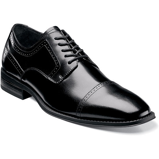 Stacy Adams® Waltham Mens Leather Cap Toe Lace Oxford Dress Shoes