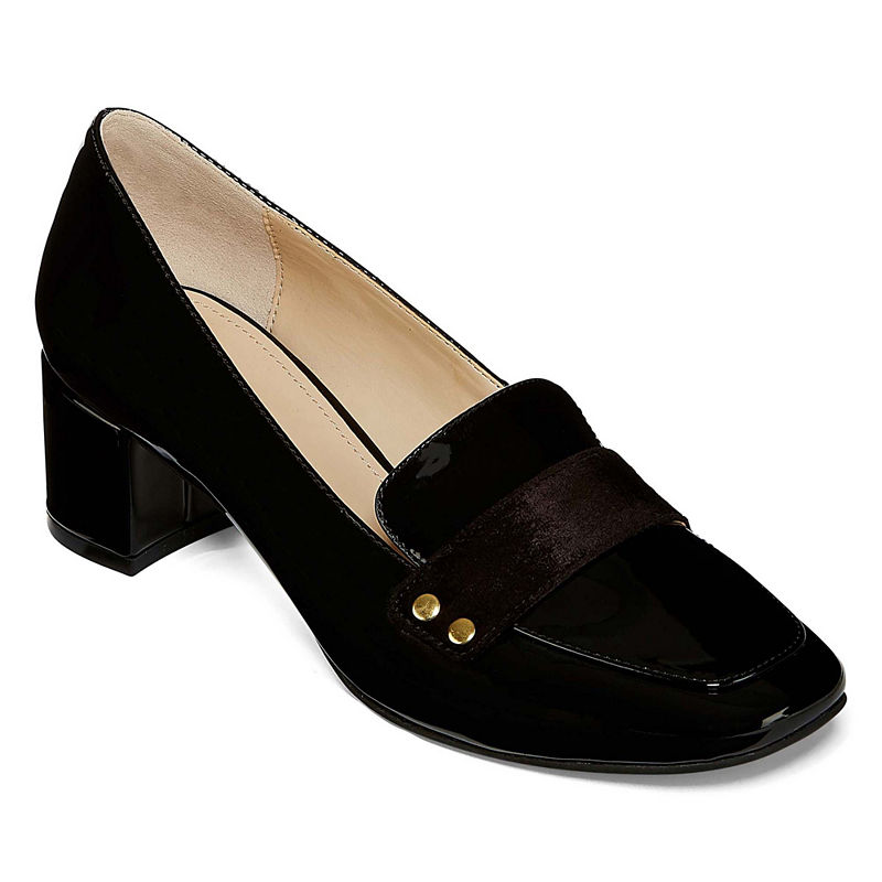 New Liz Claiborne Womens Medina Pumps Slip-on Pointed Toe Block Heel ...