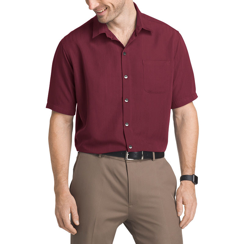 UPC 767672414046 product image for Van Heusen Short Sleeve Stripe Button-Front Shirt | upcitemdb.com