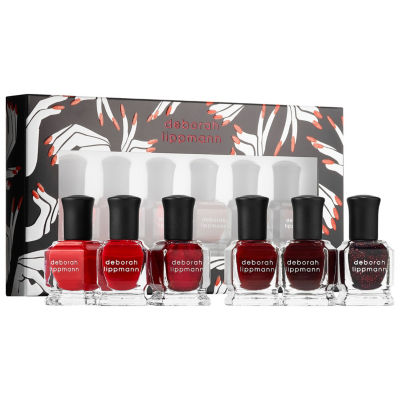 red nail polish set