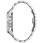 Bulova Wilton Mens Silver Tone Stainless Steel Bracelet Watch 96b288