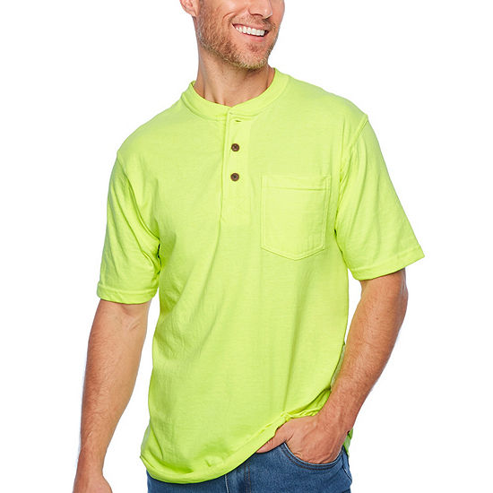 Smith Workwear Short Sleeve Henley With Gussett Sleeves & Pocket
