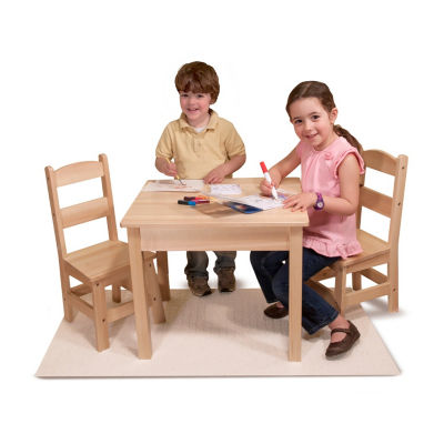 melissa and doug wooden table and chairs