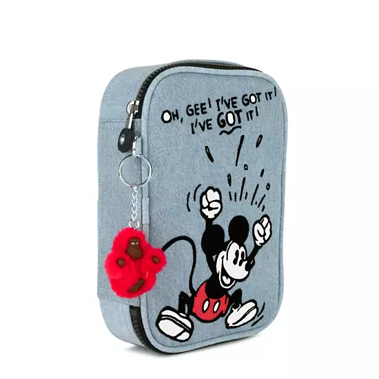 crawl Planned brand name Disney's 90 Years of Mickey Mouse 100 Pens Printed Case | Kipling