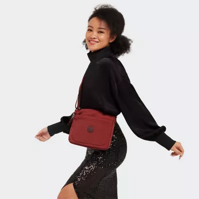 Kipling Women's Sebastian Crossbody Bag, Black Tonal, One Size US