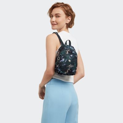 New Delia Compact Printed Backpack | Kipling