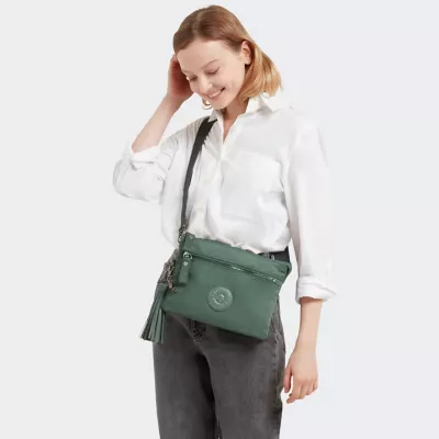 Kipling Riri Large Crossbody Bag Misty Olive