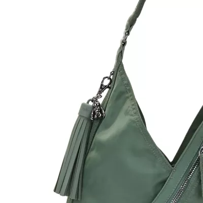 Small Nylon Shoulder Bags for Women Elegant Feminine Mini Handbags with  Zipper Closure (Black) : : Clothing, Shoes & Accessories