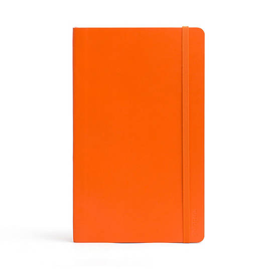 POPPIN MEDIUM SOFT COVER NOTEBOOK, Orange, large POPPIN MEDIUM SOFT COVER NOTEBOOK, Orange, large