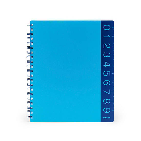 Poppin Three-Subject You Rule Notebook, Holiday Waves, large Poppin Three-Subject You Rule Notebook, Holiday Waves, large