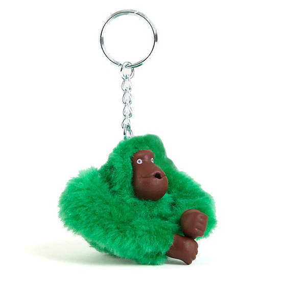 Sven Monkey Keychain, Signature Green Embossed, large