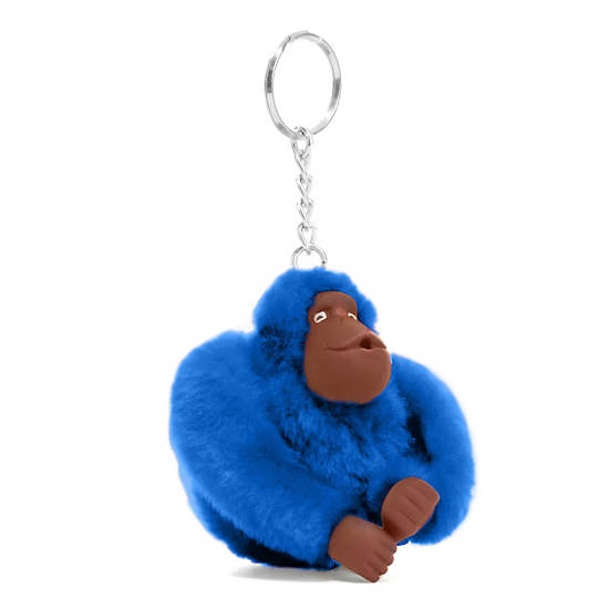 Sven Monkey Keychain, Blue Bleu De23, large