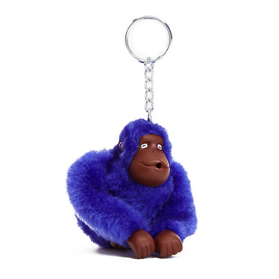 Sven Monkey Keychain, Wild Indigo, large