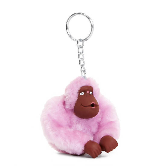 Sven Monkey Keychain, Fig Purple, large