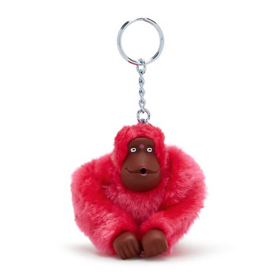 Sven Monkey Keychain, Blooming Pink, large
