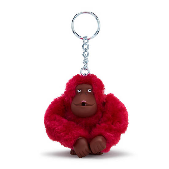 Sven Monkey Keychain, Raspberry Dream, large
