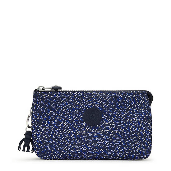 Creativity Large Printed Pouch, Cosmic Navy, large