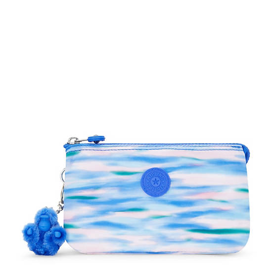 Creativity Large Printed Pouch, Diluted Blue, large