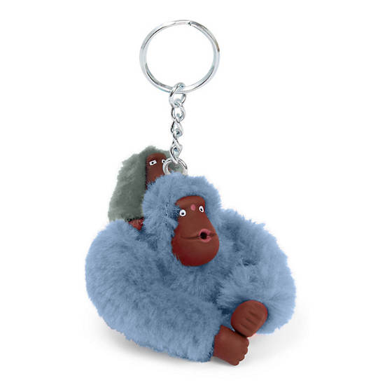 Mom and Baby Sven Monkey Keychain, Fearless By Nature, large