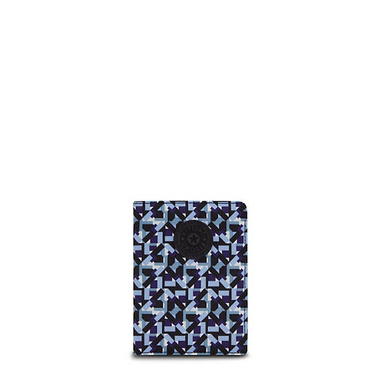 Passport Printed Case Holder, Powder Blue, large Passport Printed Case Holder, Powder Blue, large