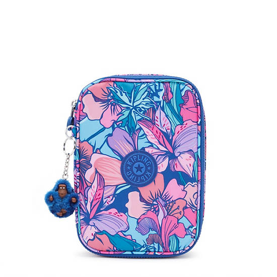 100 Pens Printed Case, Tropical Bloom, large