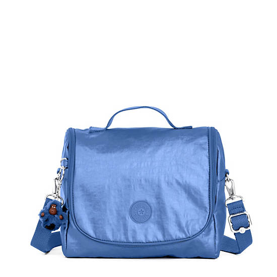 Kichirou Metallic Lunch Bag, Blue Bleu 2, large