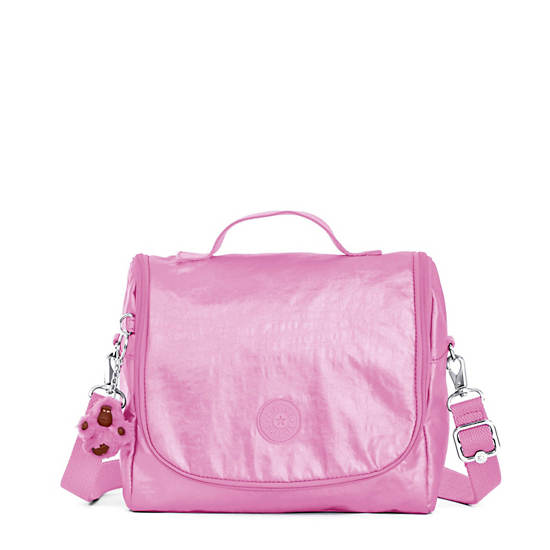 Kichirou Metallic Lunch Bag, Prom Pink Metallic, large