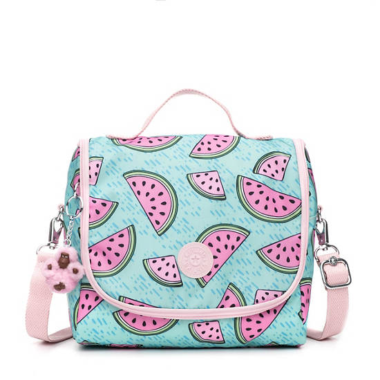 Kichirou Printed Lunch Bag, Blooming Pink, large
