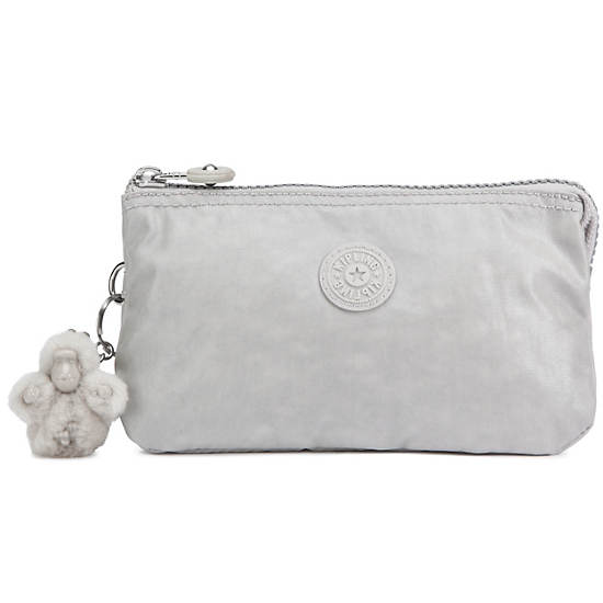 Creativity Large Pouch, Pearlized Ash Grey, large
