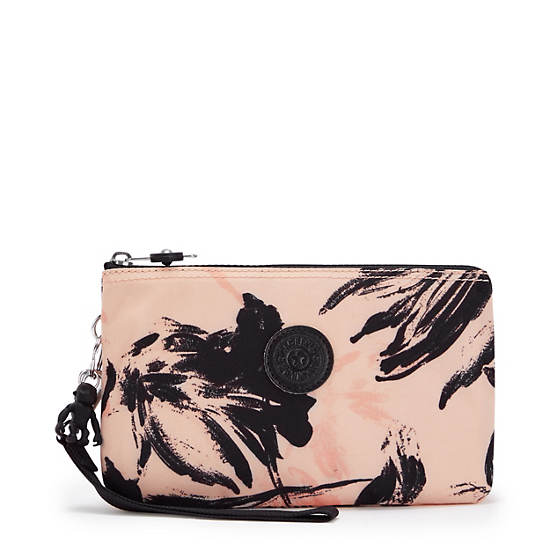 Creativity Extra Large Printed Wristlet, Coral Flower, large
