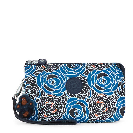 Creativity Extra Large Printed Wristlet, Abstract Mix, large