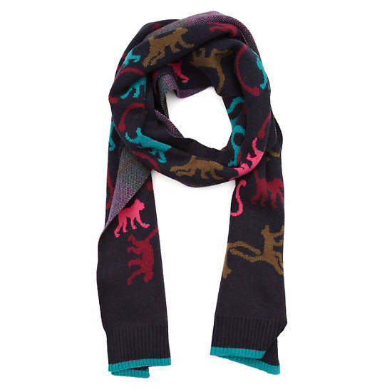 WINTER SCARF PRINT, Bronze Metallic, large WINTER SCARF PRINT, Bronze Metallic, large