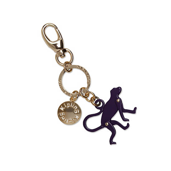Key Monkey Keychain, Purple Ruby, large